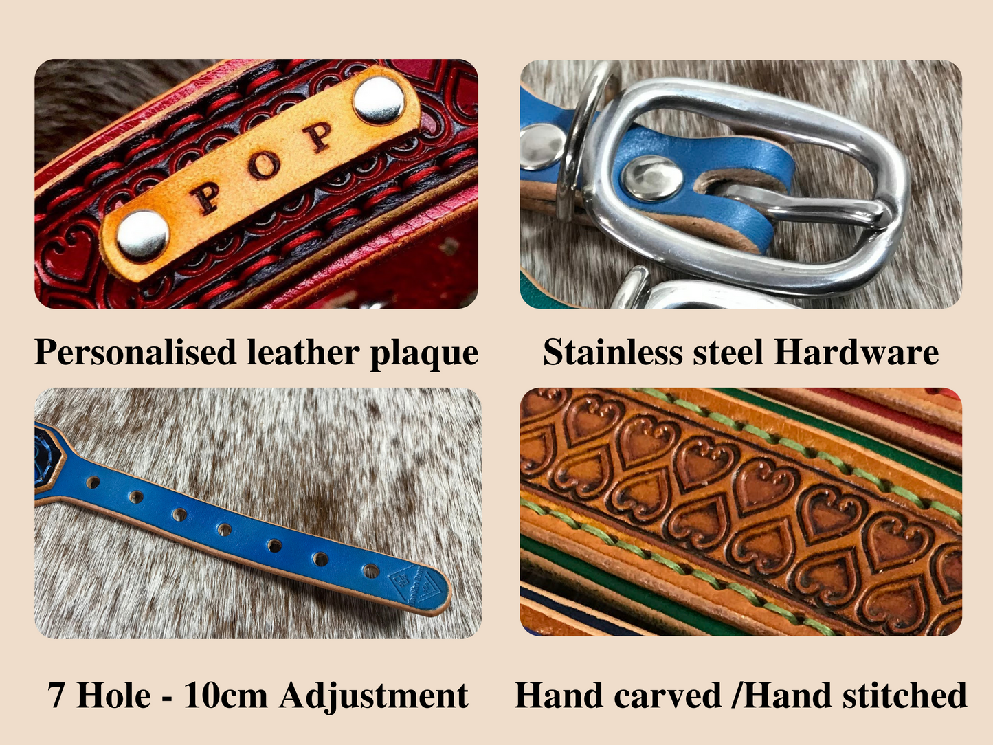 Basket Weave double layered collar