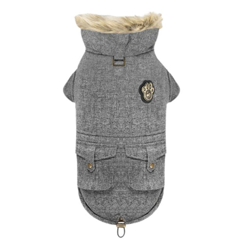 Canada Pooch Dog Army Parka Salt & Pepper 16
